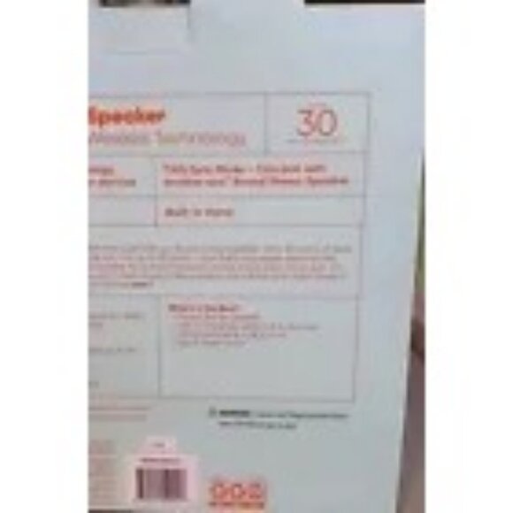 Groove Onn. Round Stereo Speaker Bluetooth Wireless IPX4 Water-Resistant 30 Hrs - Picture 6 of 6